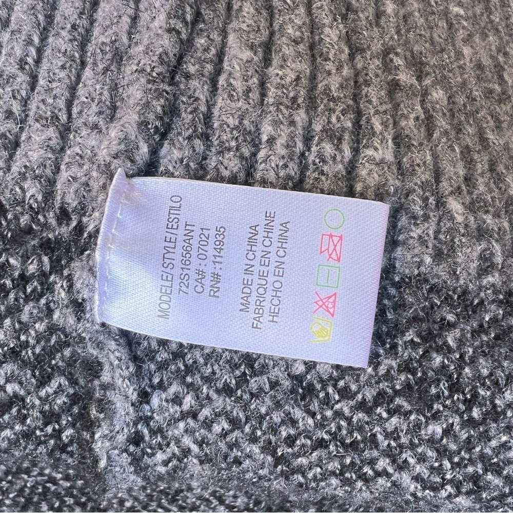 Anthropology Averie open front Gray Leopard Print Women's Sweater - Picture 8 of 8